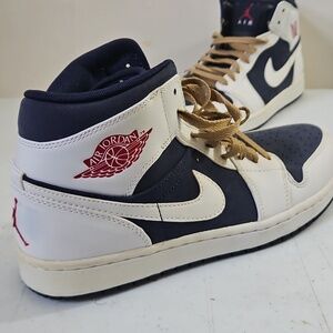 Nike Air Jordan 1 Phat Mid Olympic Blue and White Men's 9.5 no box!